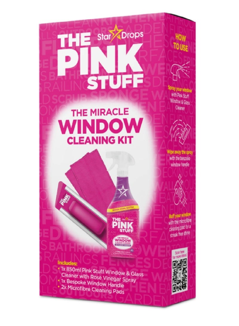 THE PINK STUFF Star Drops Pink Stuff Miracle Window Cleaning Kit 4 Kit-850ml - Image 2